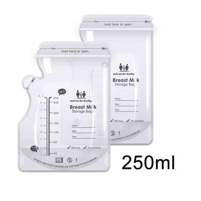 Breast Milk Storage Bags 250ml 30pcs