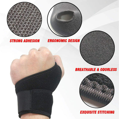 Unisex Wrist Guard with Removable Metal Splint