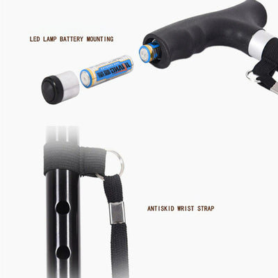 Retractable Walking Stick with LED